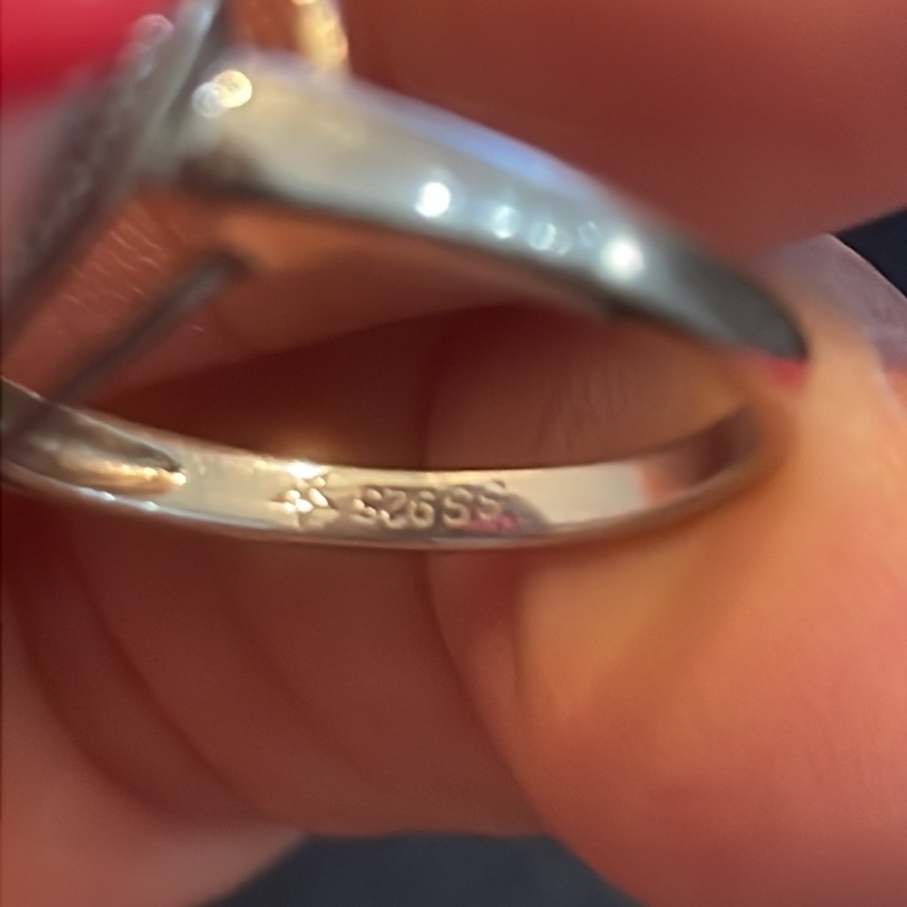 Sterling Silver Pave Ruby Heart Ring - image 6